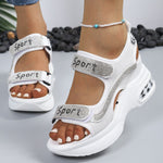 ユリ｜ラインストーン飾りのエアソールサンダル