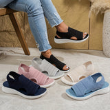 マコ｜透かしニットのスリングバックサンダル