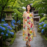 サワコ｜可憐な花柄のワイドワンピース